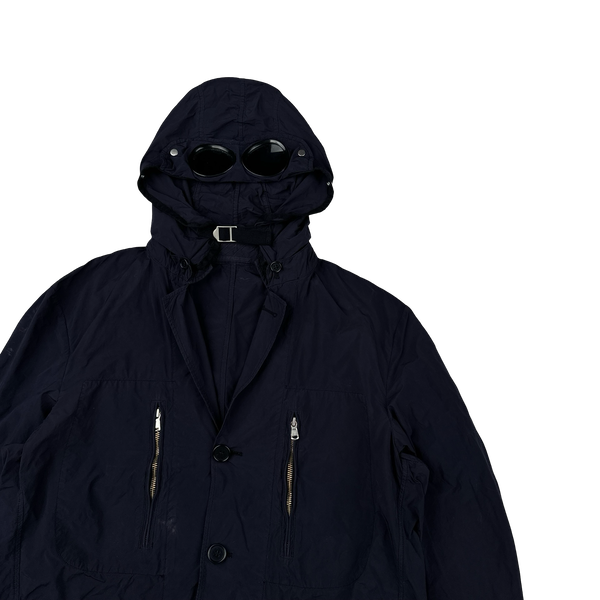 CP Company Navy David Light TC Goggle Jacket - Small