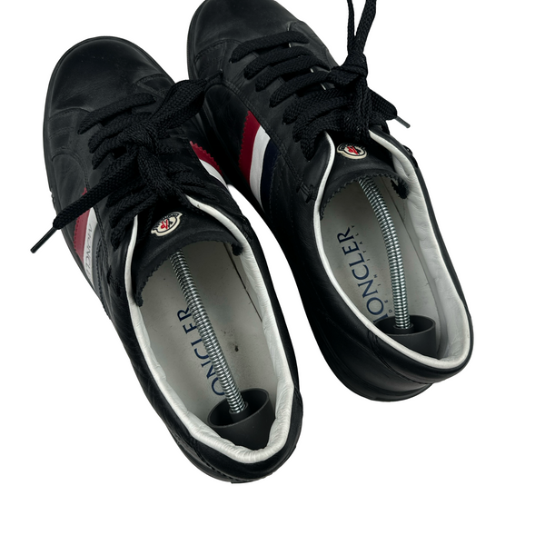 Moncler Striped Leather Low top Sneaker Trainers - UK 9