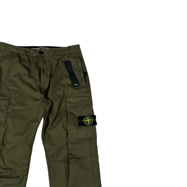 Stone Island 2023 RE T Khaki Cargo Trousers - 32"