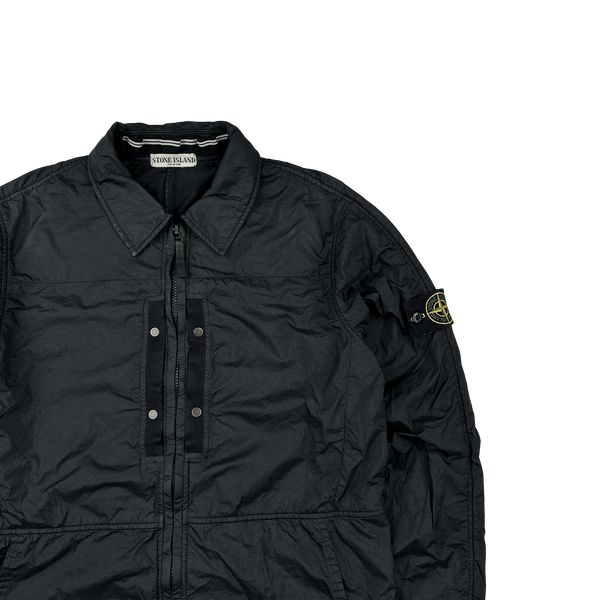 Stone Island Black 2009 Nylon Cotton Lined Overshirt - Medium