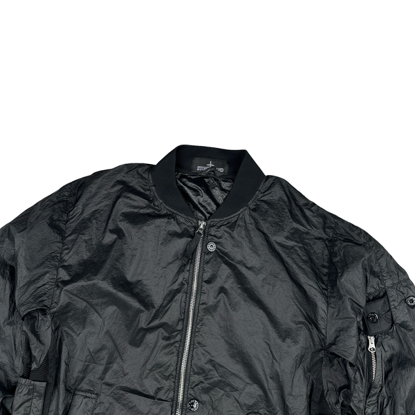 Stone Island Black 2017 Lucid Shadow Project Bomber Jacket - Small
