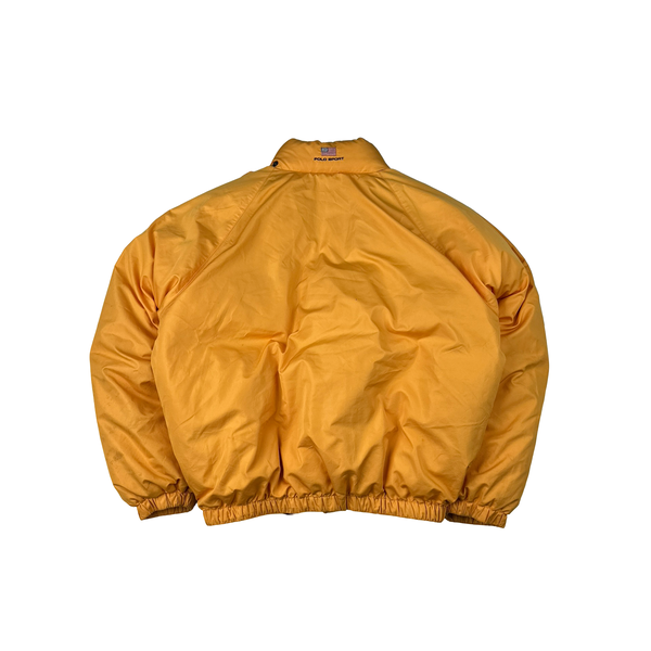 Ralph Lauren Polo Sport Yellow Padded Down Puffer Jacket - Large