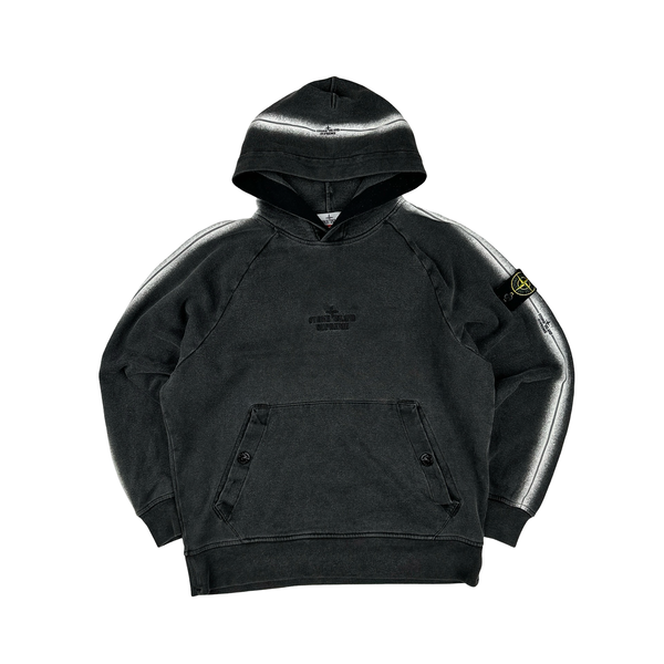 Stone Island x Supreme 2022 Grey Pullover Hoodie - Small