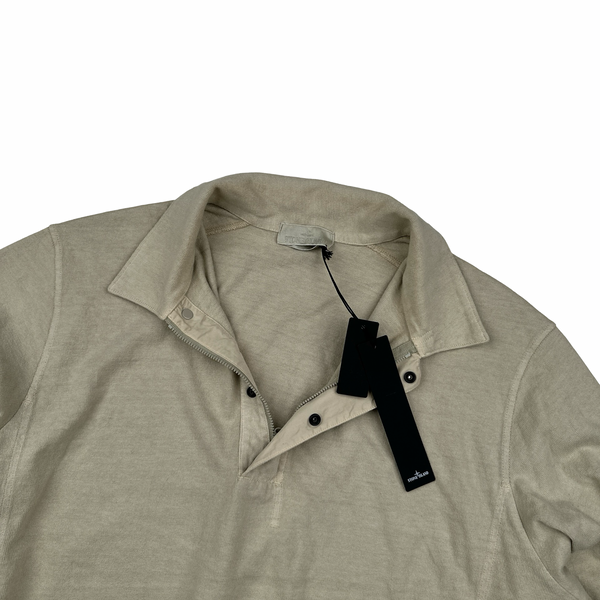 Stone Island Beige Ghost Long Sleeve Polo jumper - 3XL