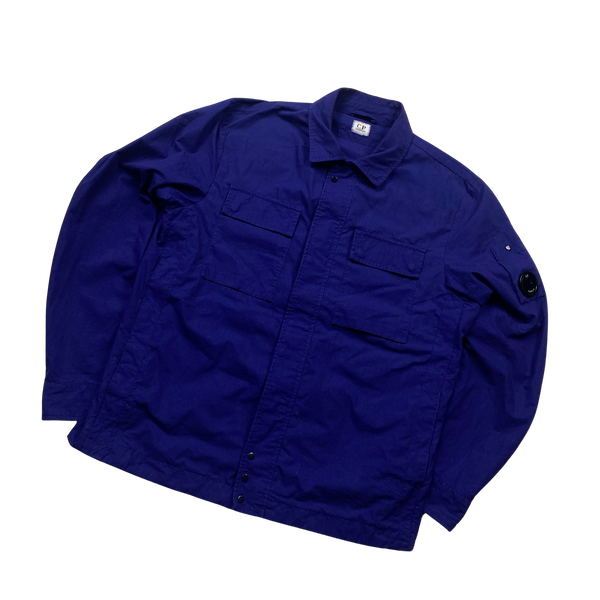 CP Company Blue Cotton Overshirt - XL