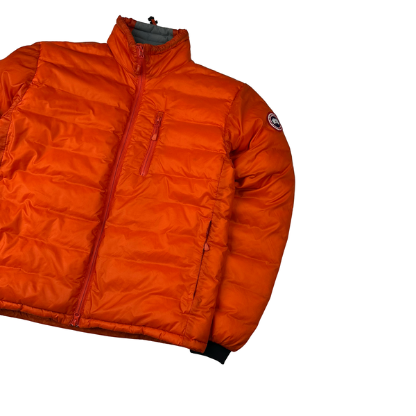 Canada Goose Lodge Down Filled Orange Lightweight Puffer Jacket - Medium