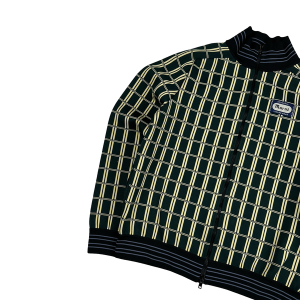 Marni Retro Grid Jacquard Zipped Bootcut Tracksuit - Large