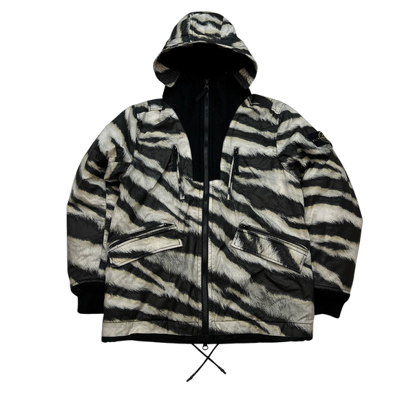 Stone Island 2018 White Tiger Camo 50 Fili Primaloft Jacket - Small