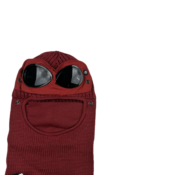 CP Company Red Merino Wool Goggle Balaclava