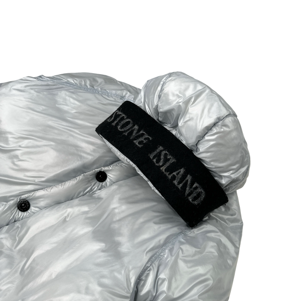 Stone Island 2018 White Pertex Quantum Y Down Long Puffer - Large