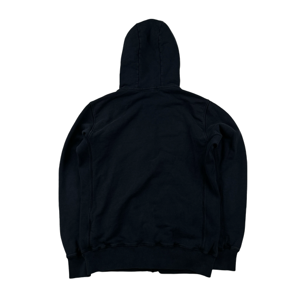 Stone Island 2012 Navy Zipped Patch Cotton Hoodie - XL