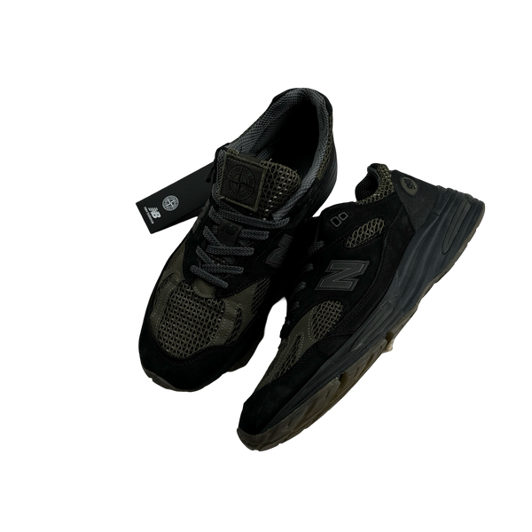 Stone Island x New Balance Khaki 991 Trainers - UK 10.5