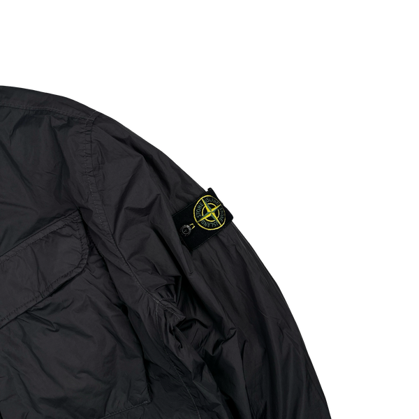 Stone Island 2022 Charcoal Crinkle Primaloft Lined Jacket - Medium