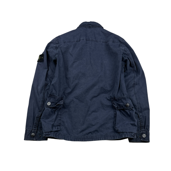 Stone Island 2016 Navy Cotton Overshirt - Medium