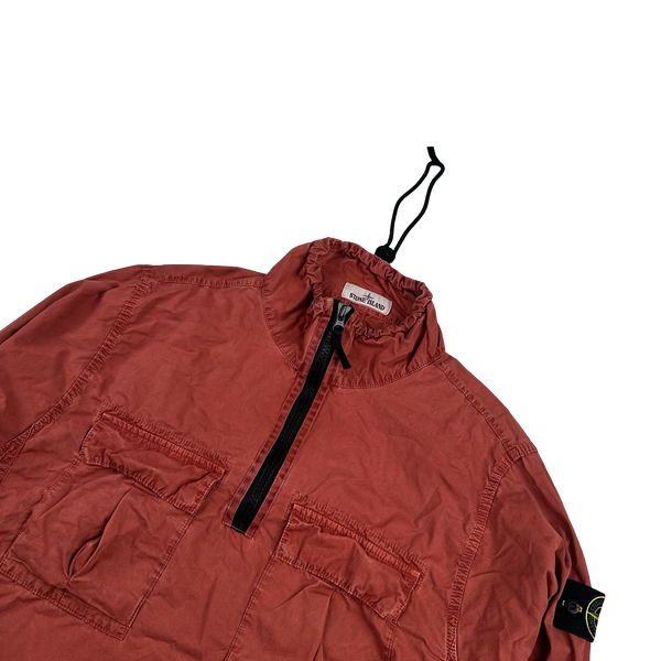 Stone Island 2020 Terracotta Smock Pullover Overshirt - Large