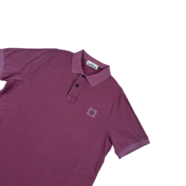 Stone Island 2019 Pink Short Sleeve Polo Shirt - XXL