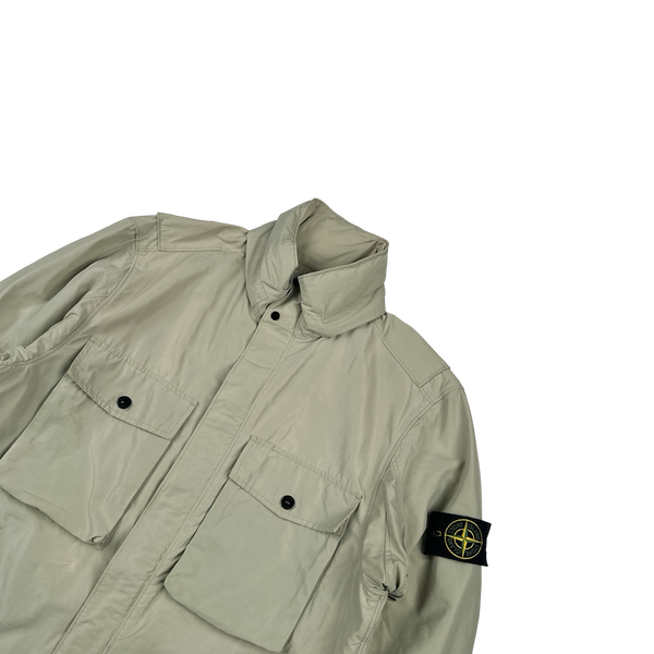 Stone Island 2019 Tan Micro Reps Multipocket Parka Jacket - Medium