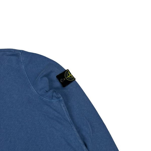 Stone Island 2019 Blue Cotton Crewneck Sweatshirt - Small
