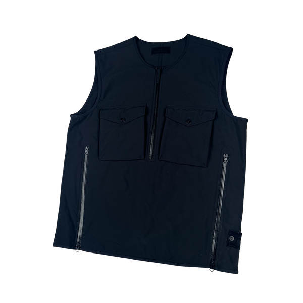 Stone Island 2020 Navy Ghost Stretch 5L Gilet - XL
