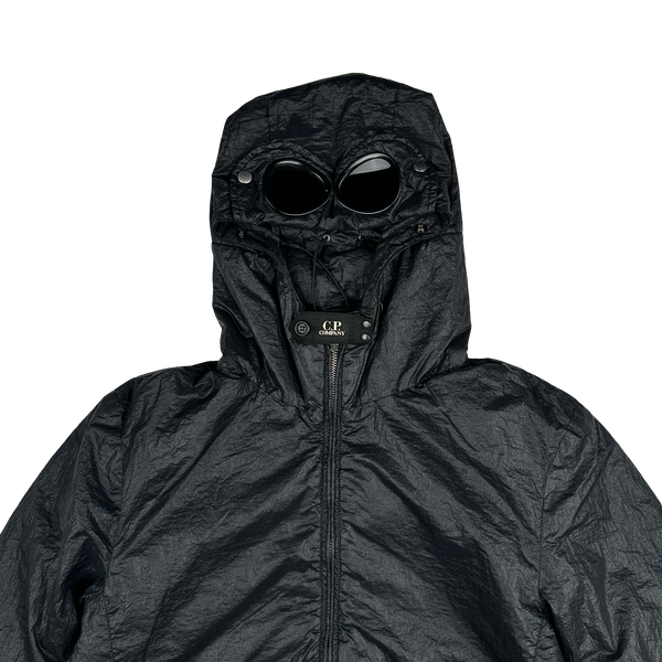 CP Company Black Padded Nylon Goggle Jacket - Large