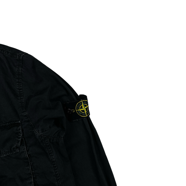 Stone Island 2021 Black Cotton Overshirt - Medium