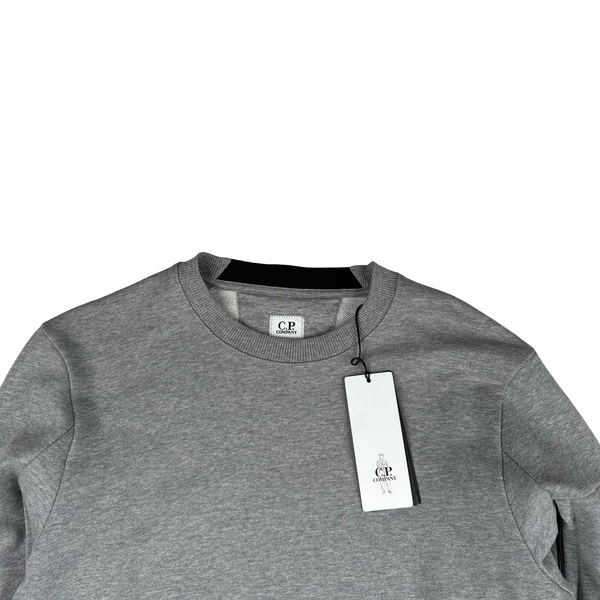 CP Company Grey Cotton Lens Viewer Crewneck - XS