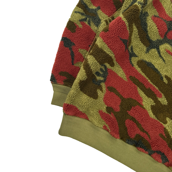 Stone Island 2022 Camo Teddy Crewneck Sweatshirt - Large