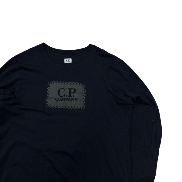 CP Company Black Spellout Cotton T Shirt - XL