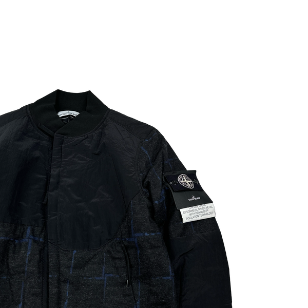 Stone Island 2016 Dormeuil Cloth Nylon Metal Primaloft Bomber Jacket - Small