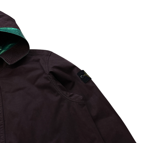 Stone Island Reversible Green Spaceman Raso Gommato Jacket - XXL