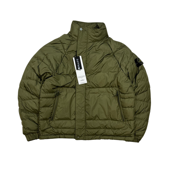 Stone Island x Supreme 2023 Tela Logo Reversible Down Puffer Jacket - Small
