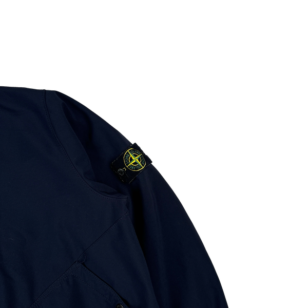 Stone Island 2012 Navy Fleece Lined Soft Shell R Jacket - XL