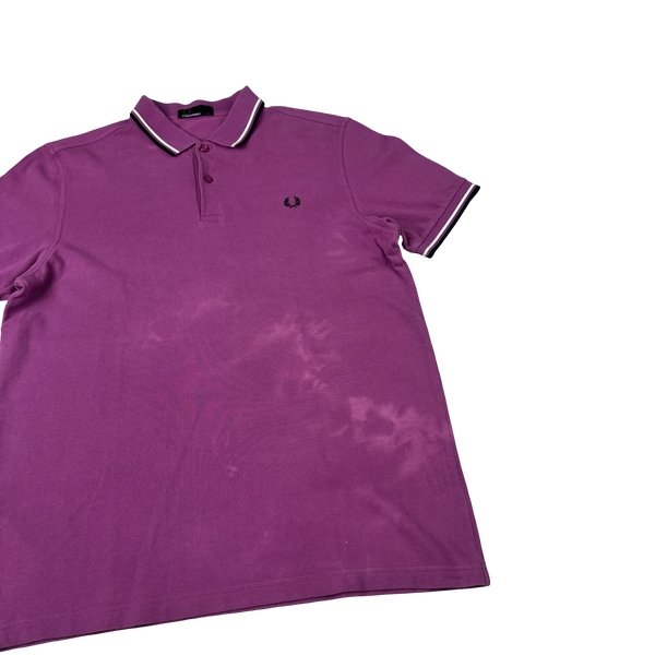 Fred Perry Pink Short Sleeve Polo Shirt - Large