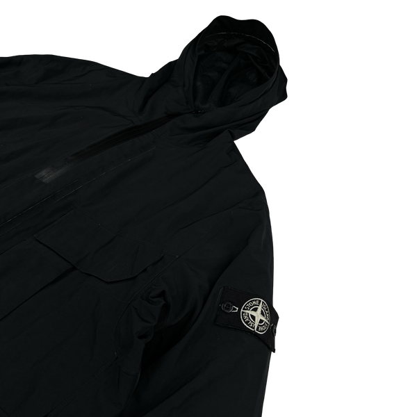 Stone Island 2017 Black Tank Shield Down Liner Special Process Jacket - XL