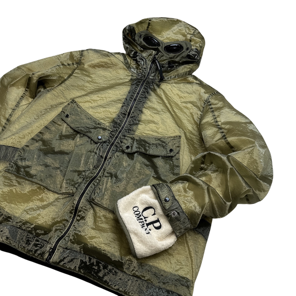 CP Company Green Kan D Sherling Lined Goggle Jacket - XL