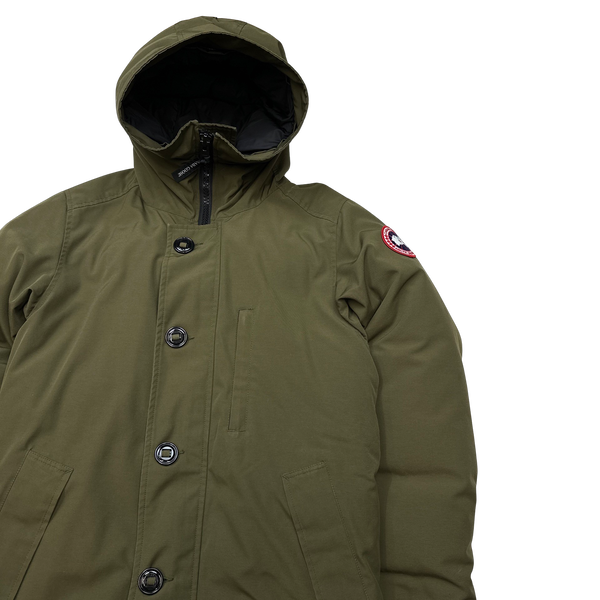 Canada Goose Khaki Hooded Puffer Parka - Small