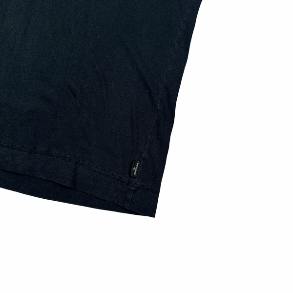 Stone Island Black Stellina Compass Cotton T-Shirt - Medium