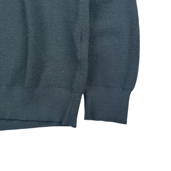 Stone Island 2025 Dark Grey Knitted Wool Jumper - Medium