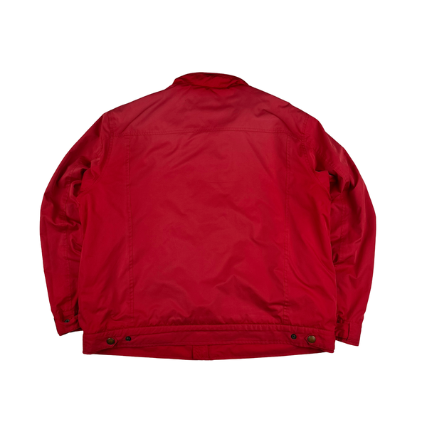 Ralph Lauren Red Harrington Fleece Lined Bomber Jacket - Large