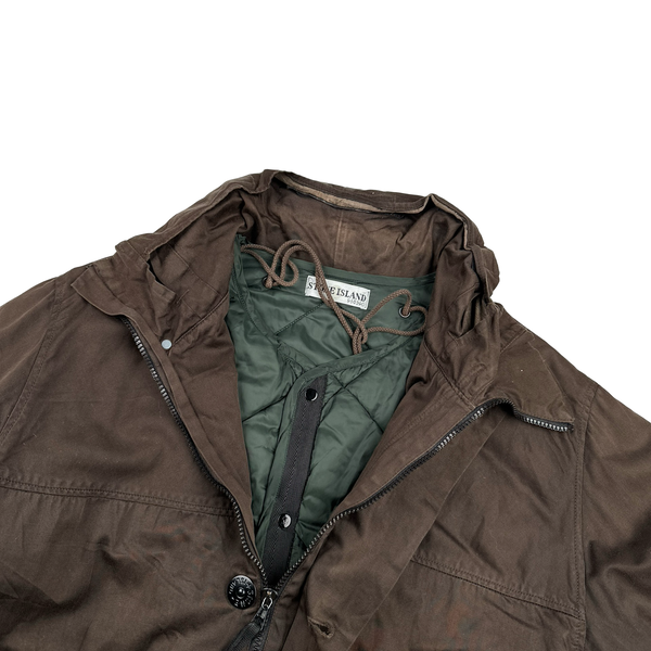 Stone Island 2002 Raso Gommato Dutch Rope Jacket - Large