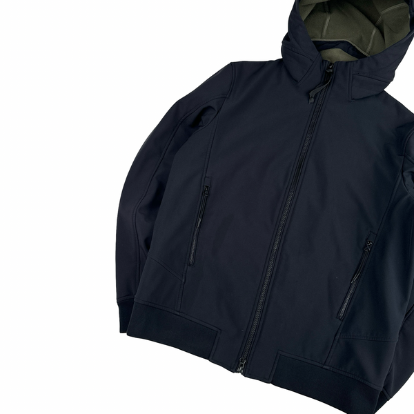 CP Company Navy Soft Shell Zipped Jacket - Large