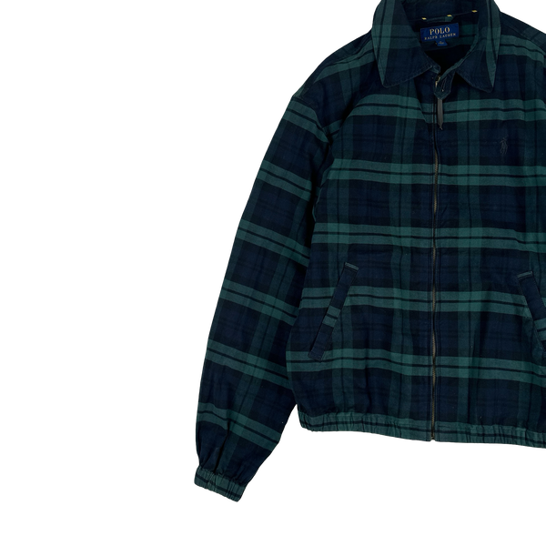 Ralph Lauren Check Plaid Zipped Overshirt - Medium
