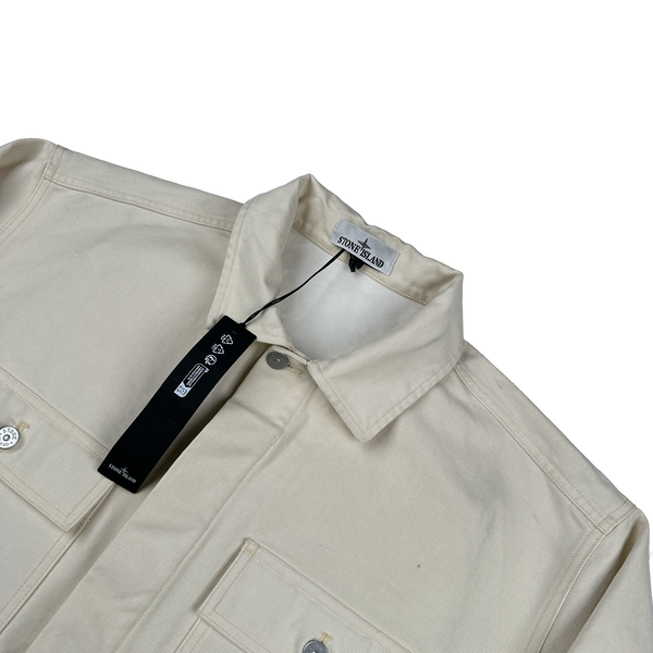 Stone Island 2023 Marina White Denim Jacket - XL