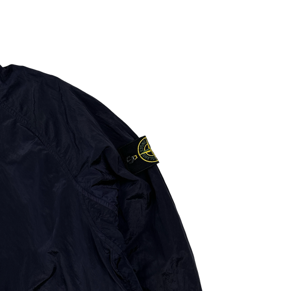 Stone Island 2018 Navy Nylon Metal Hooded Smock - Medium