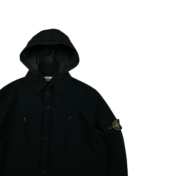 Stone Island 2015 Black Fleece Lined Soft Shell - Medium