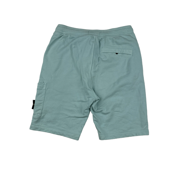 Stone Island 2022 Baby Blue Cotton Shorts - Medium