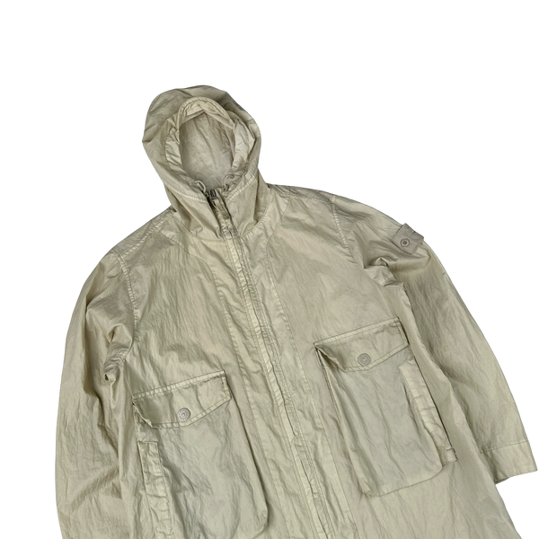 Stone Island 2019 50 Fili Resinata Ghost Parka Jacket - Small
