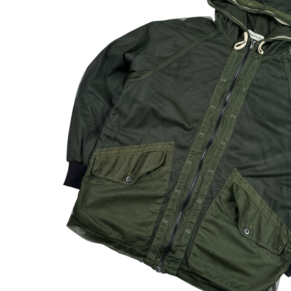 Stone Island 2003 Interliner Mesh Hooded Jacket - Large