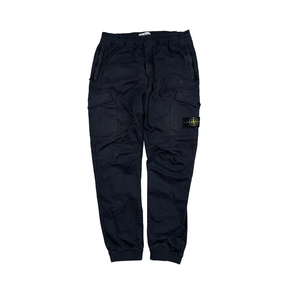 Stone Island 2020 Navy RE-T Cargo Trousers - 34"
