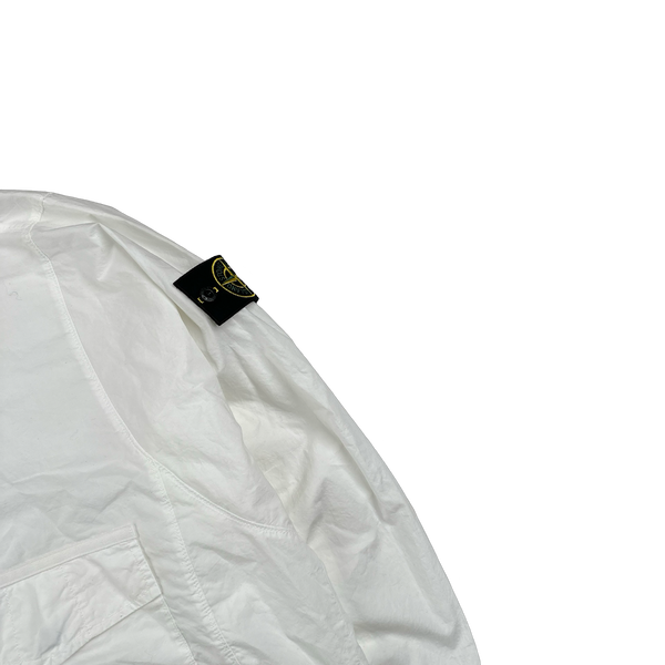 Stone Island 2023 White Cotton Smock Overshirt - XL